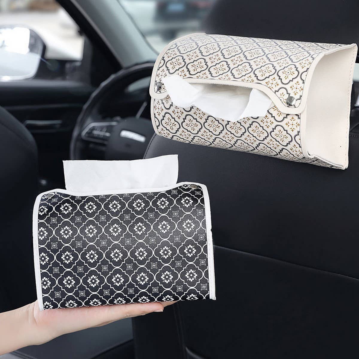 HIGH-VALUE CAR SEATBACK HANGING TISSUE BOX