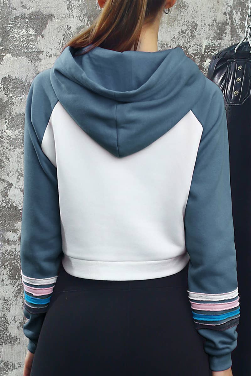 CWOHOL424_Basic Lightweight Pullover Cropped Hoodie