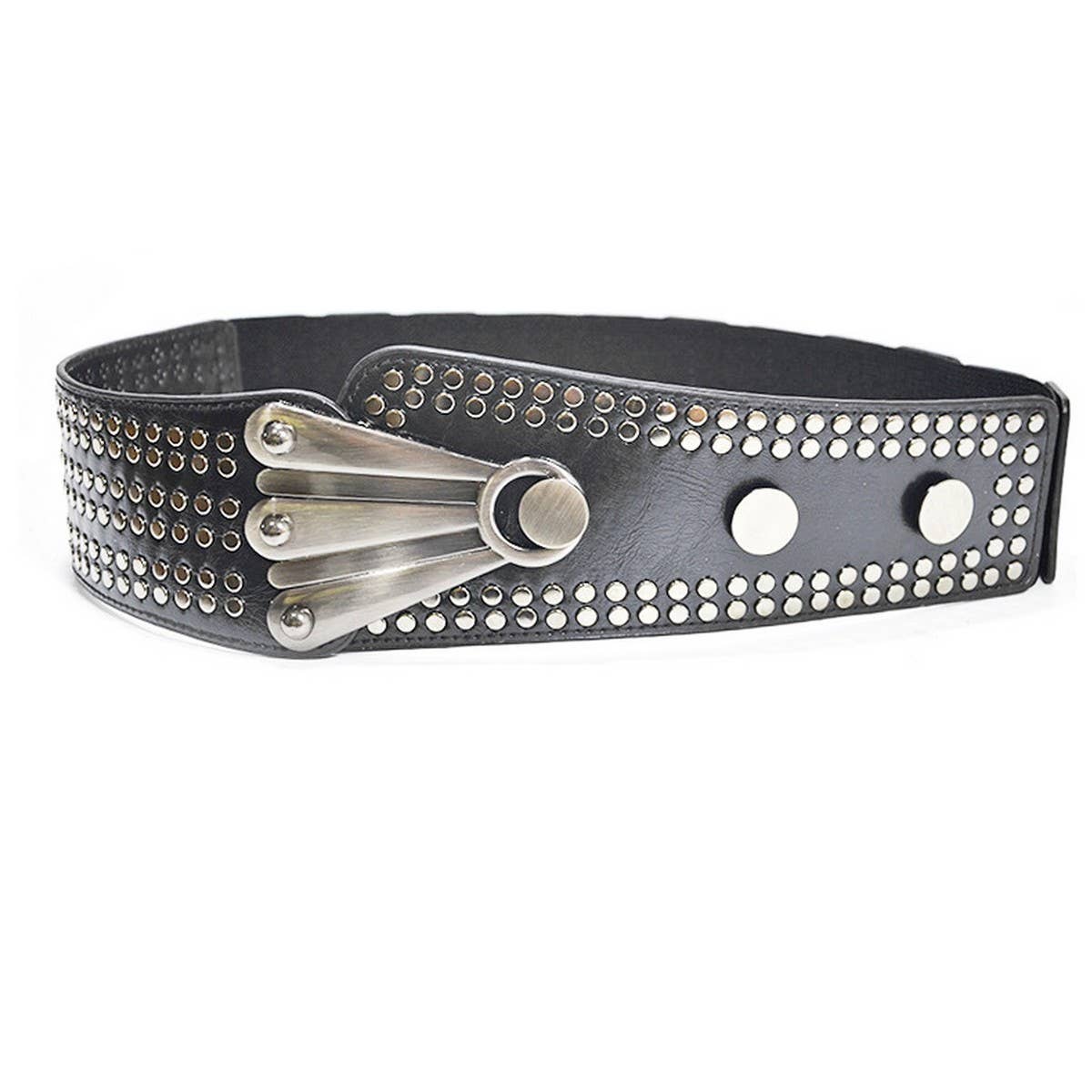 WOMEN'S RIVET RETRO DIAGONAL GIRDLE_CWABE0485