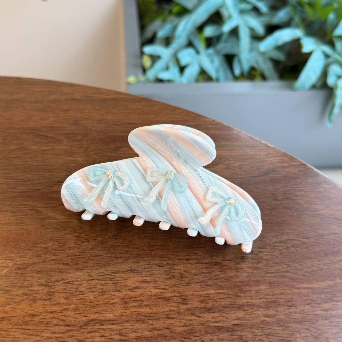 CWAHA4520_SWEET AND CUTE DIAMOND BOW HAIR CLIP