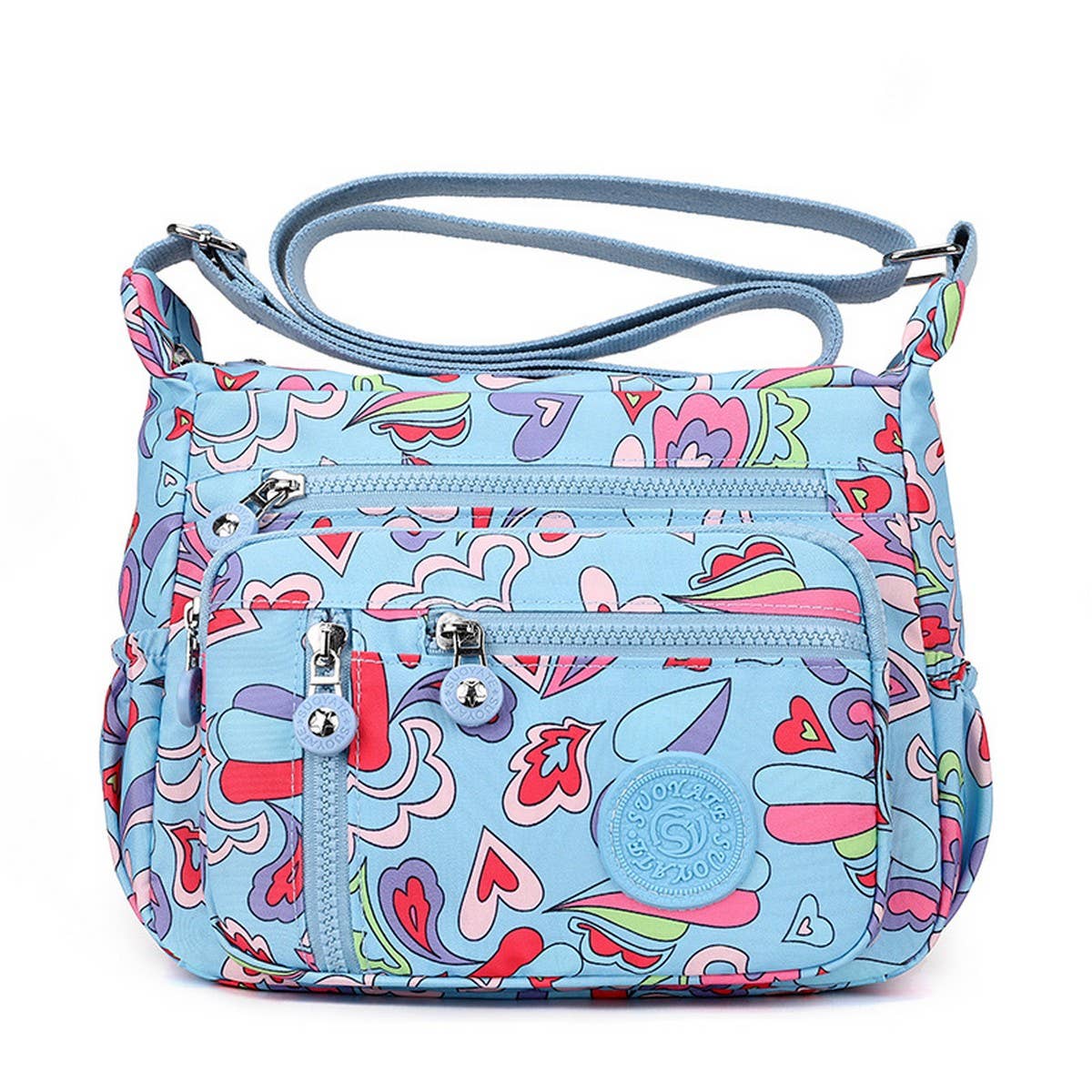 FASHION PRINTED NYLONCANVAS SHOULDER CROSSBODY BAG_CWASC1781