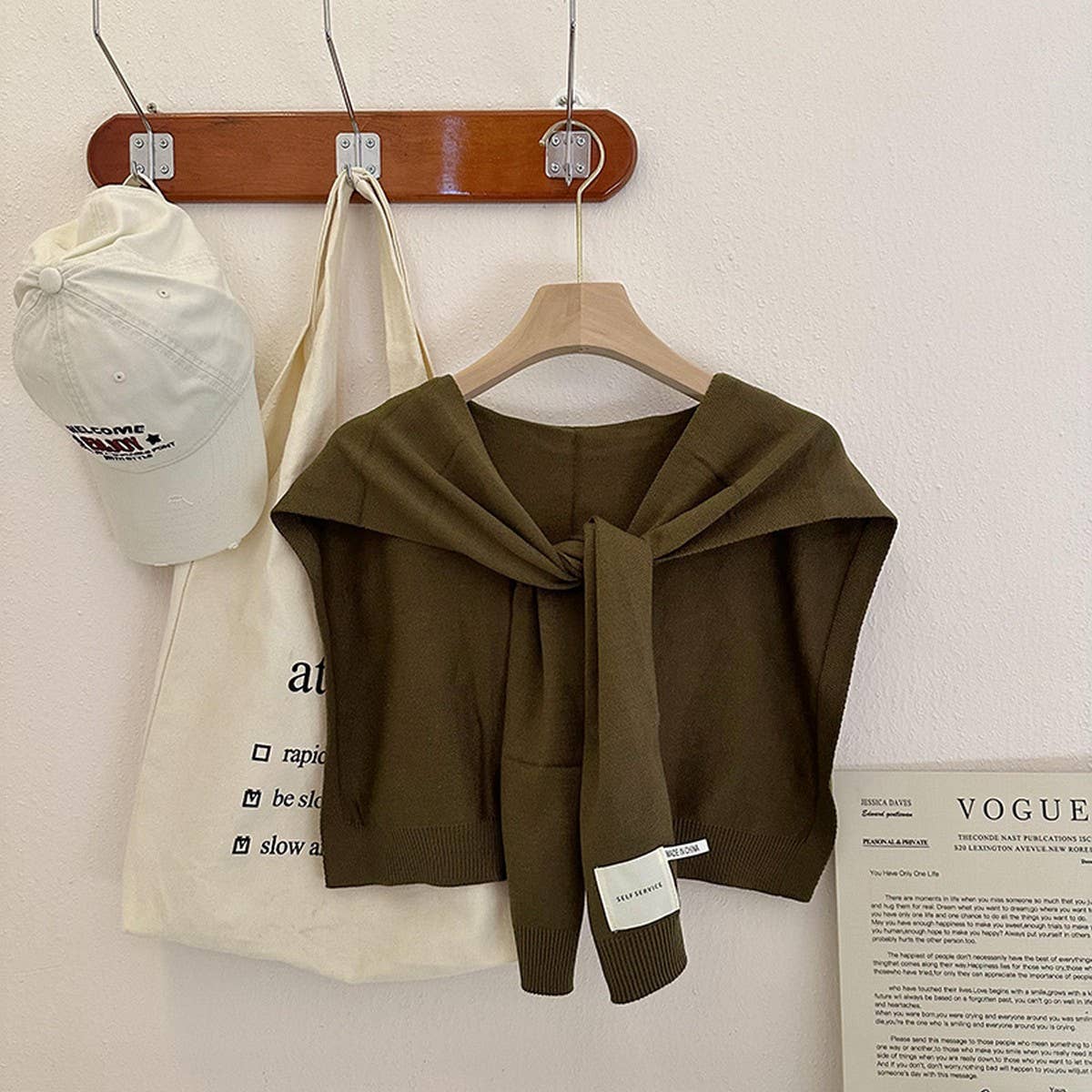 Solid Color Knitted Knotted Shawl??œCasual & Cozy _CWASC0757