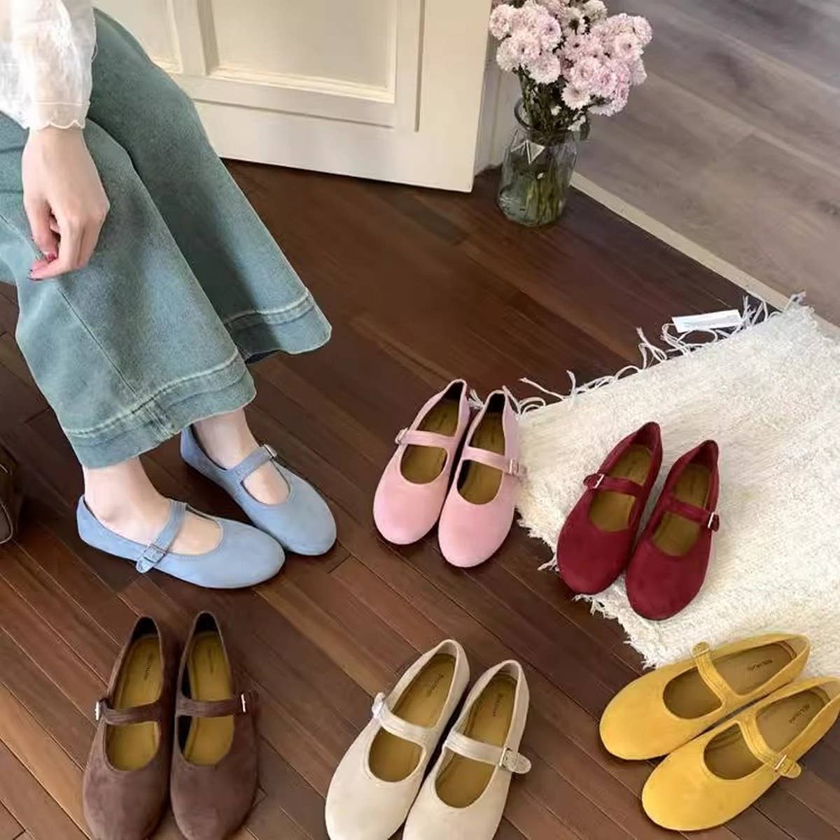 Vintage Flat Mary Jane Soft Sole Shoes