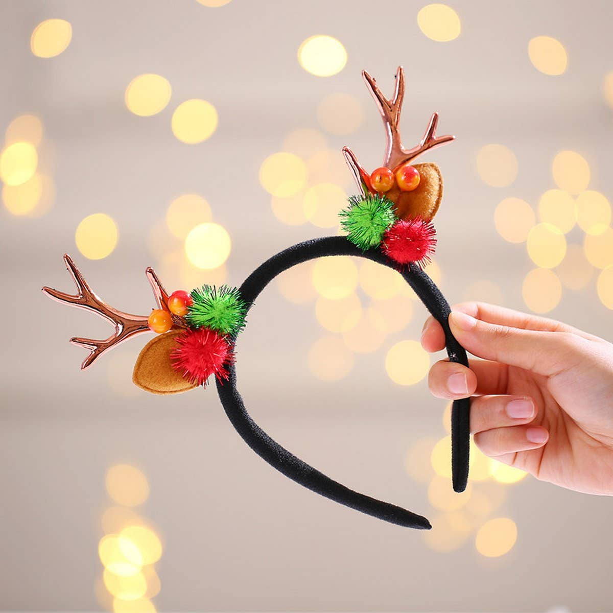 CHRISTMAS DEER ANTLERS CHILDREN'S HEADBAND