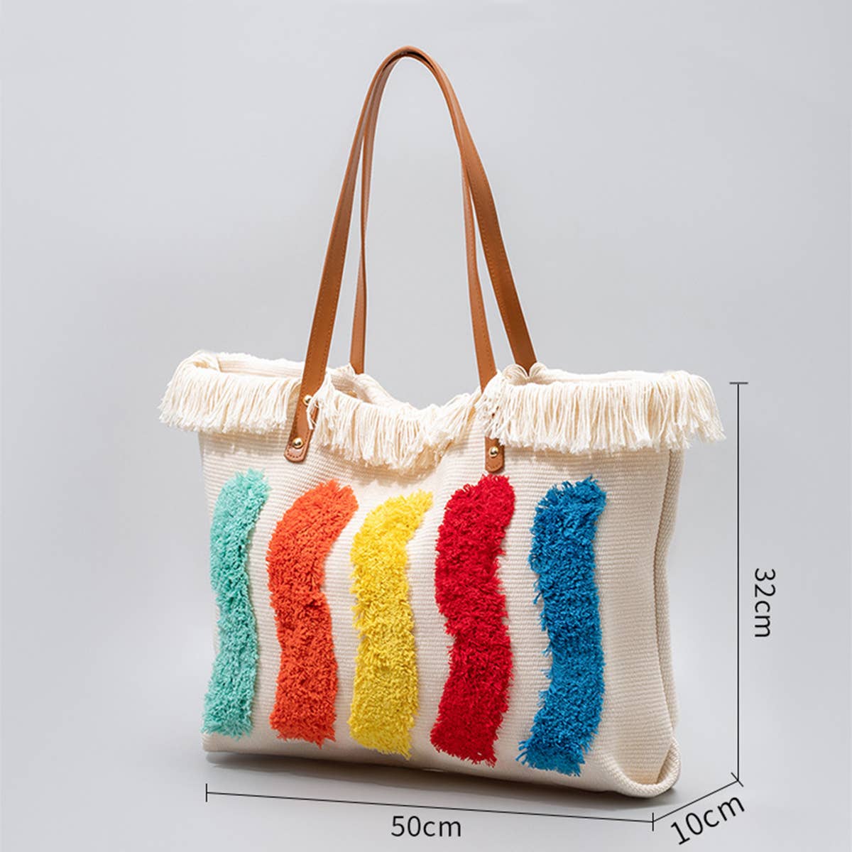 WOMEN RAINBOW HAND SHOULDER BAG_CWAB1997
