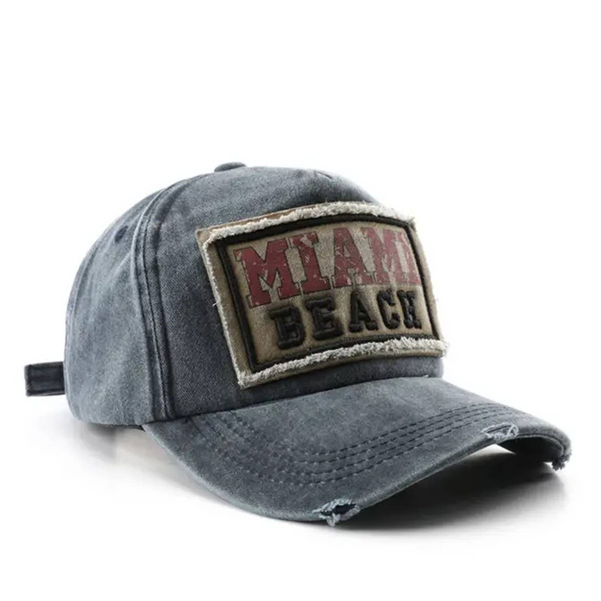 Vintage baseball cap with letter patch CWAH1274