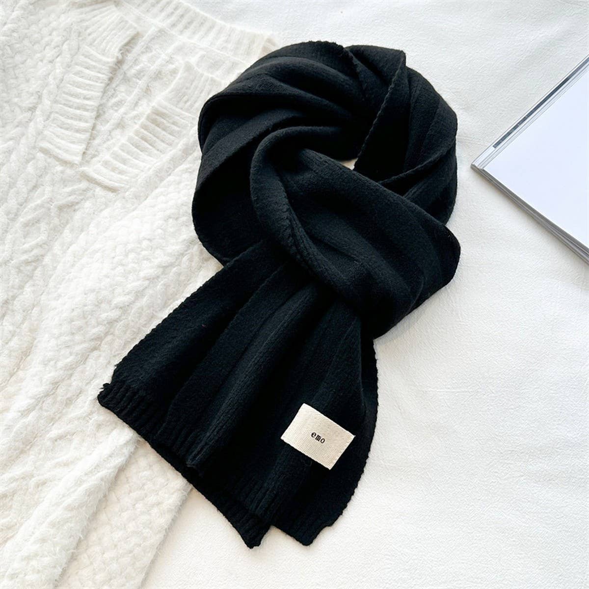 Knit Stripe Scarf - Warm Fall/Winter Unisex Scarf
