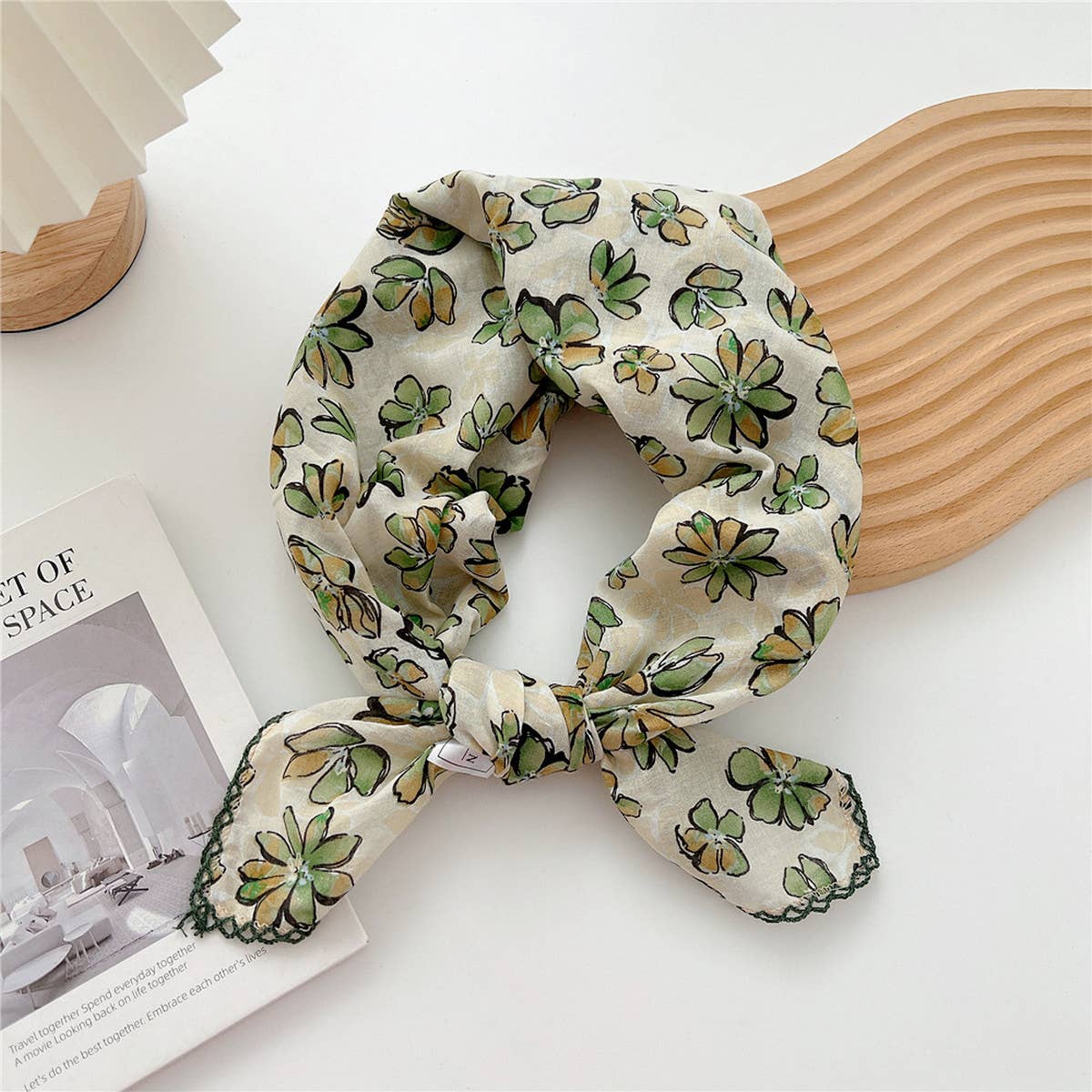 Cotton Linen Square Scarf for Women¡¯s Neck Wrap
