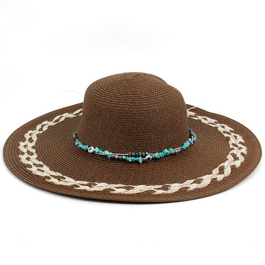 2024 NEW STYLE LACE STITCHING STRAW HAT_CWAH1203