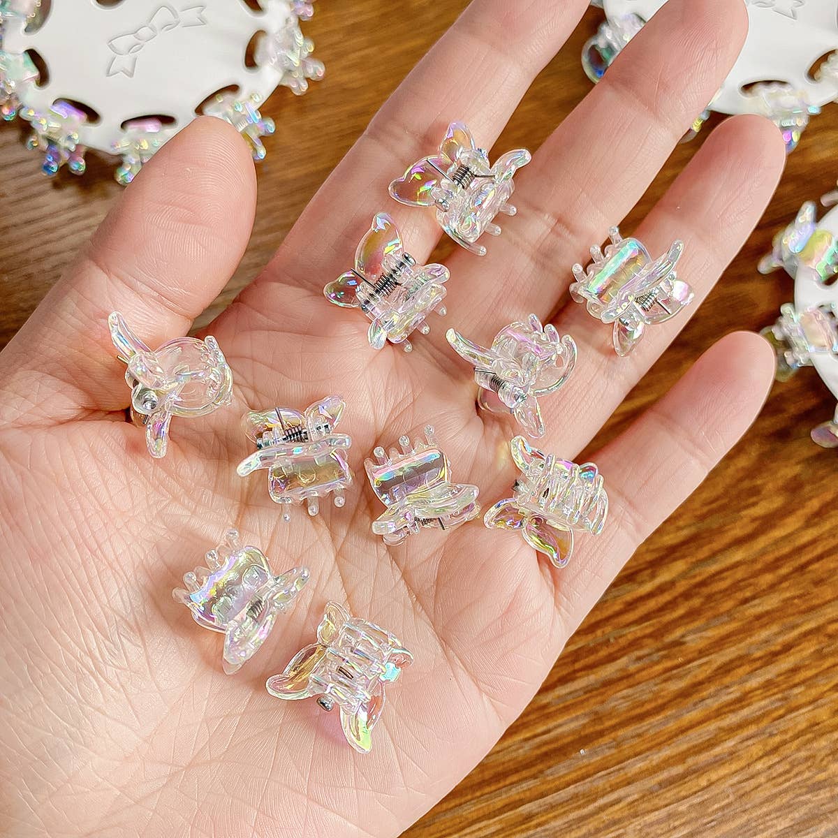 Children's mini 10-piece set of colorful hairpins