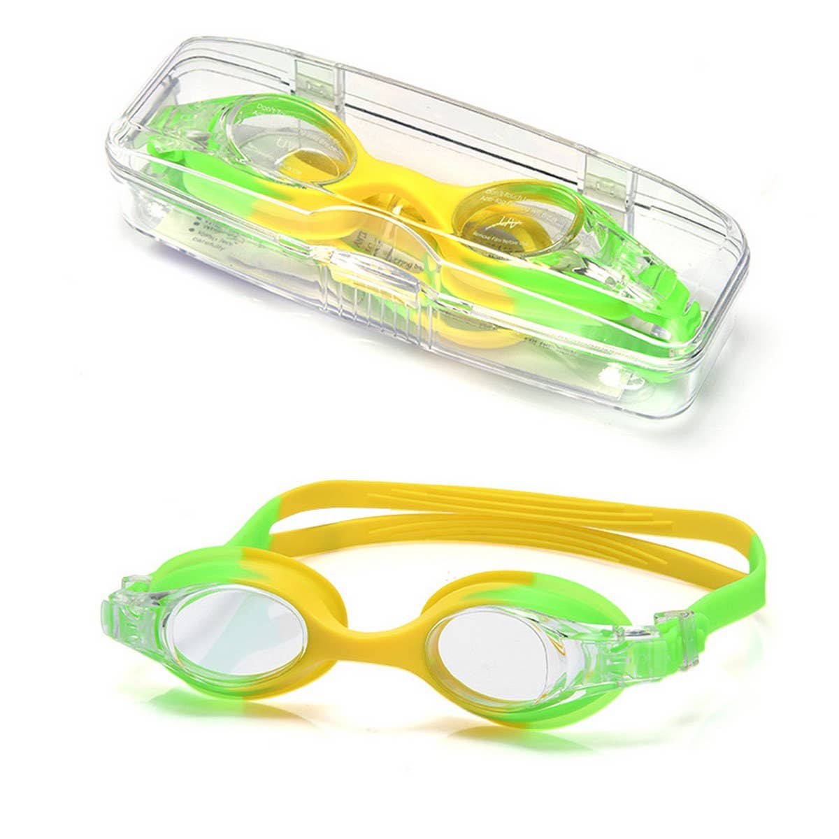 Kids Swim Goggles, HD Anti-Fog Silicone Design