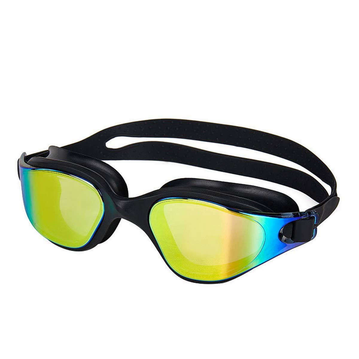 Silicone One-Piece Swim Goggles, HD Anti-Fog Lens