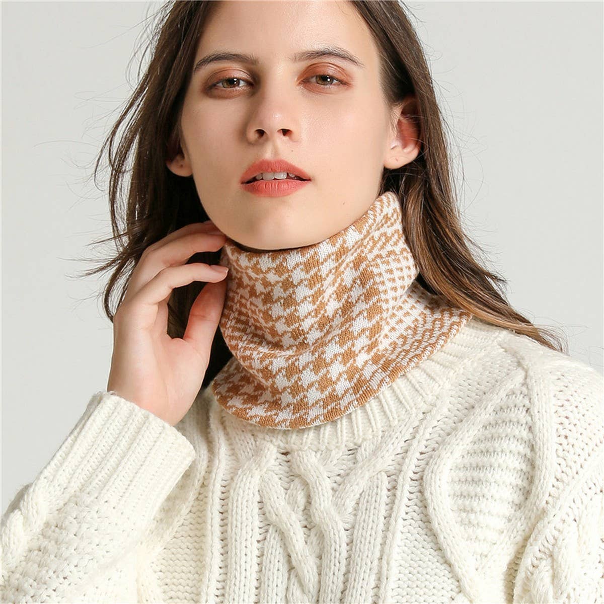 2024 NEW FASHION HOUNDSTOOTH NECK GAITER_CWASC1047
