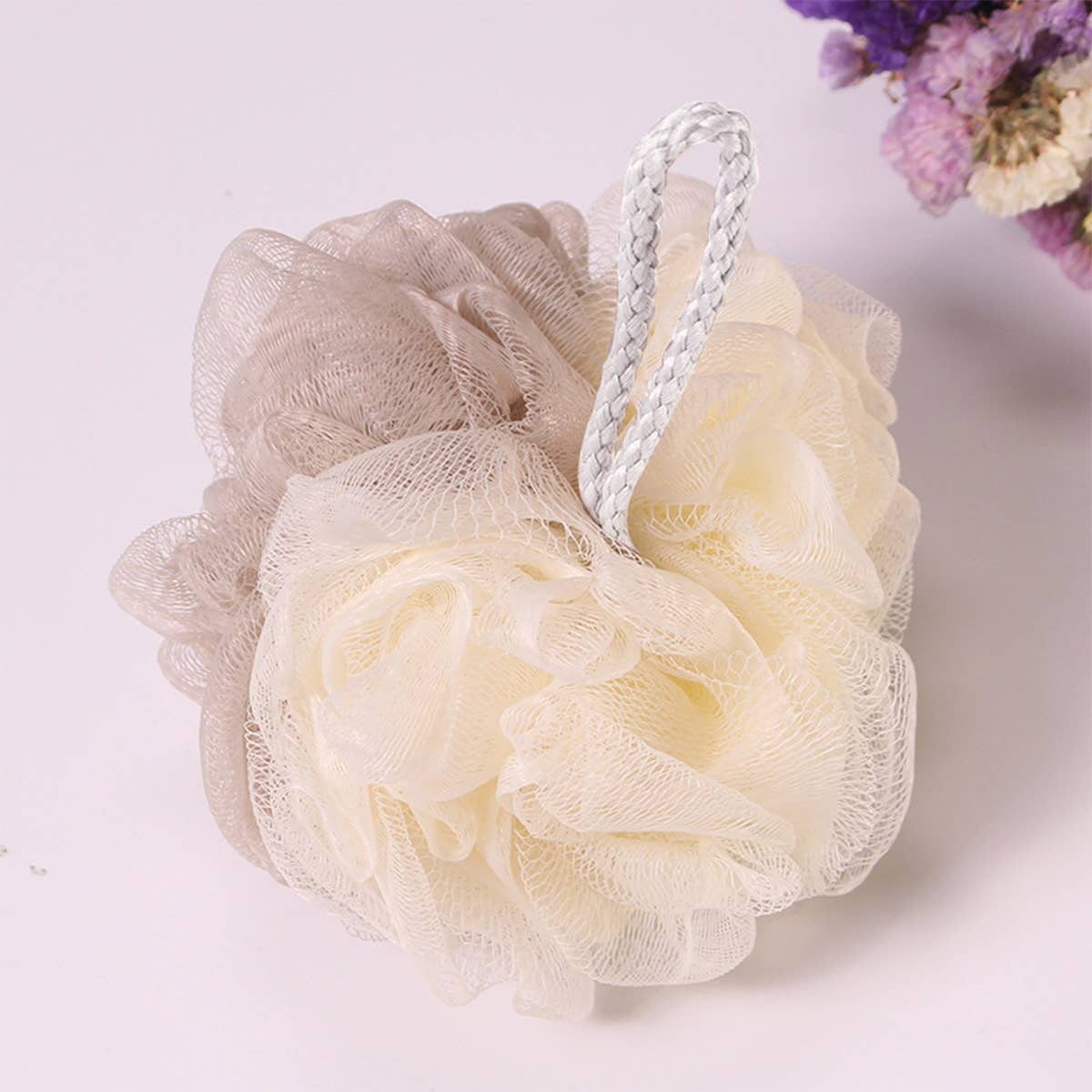 CWMM8433_CUTE GIRL SOFT BATH BALL FOR BACK SCRUBBING