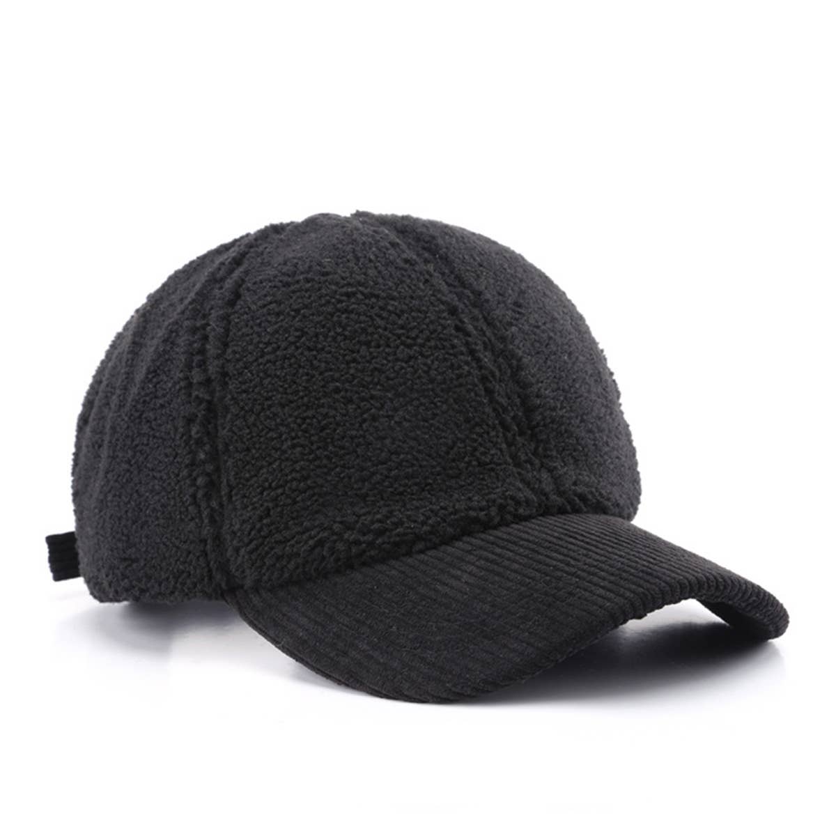 Korean Fleece Corduroy Baseball Cap Warm Hat_CWAH1853
