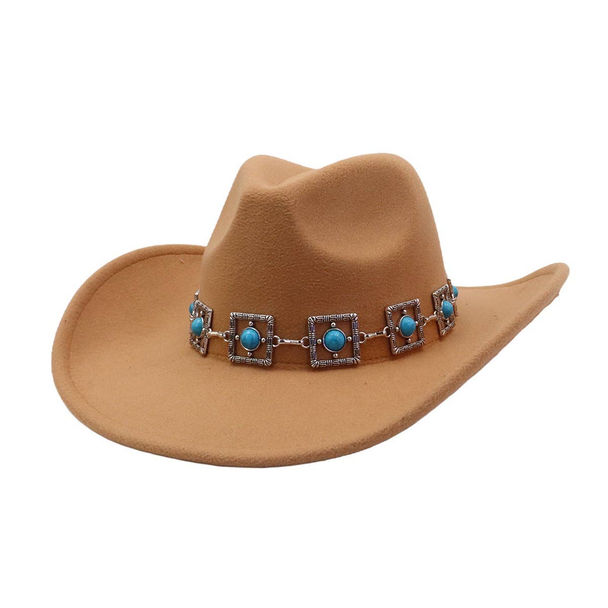 Unisex  Cowboy Fedora Hat Ethnic Style_CWAH04445