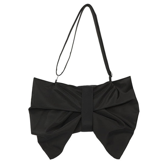Bow tie pleated large-capacity bag