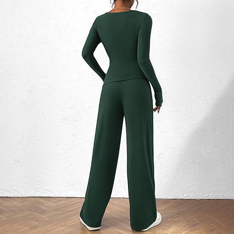 ASYMMETRICAL JACKET AND TROUSERS TWO-PIECE SET