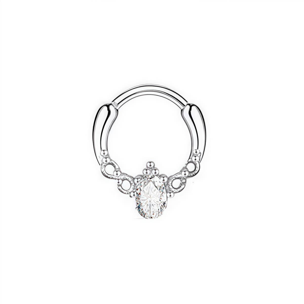 Minimalist Zircon Nose Stud for Women