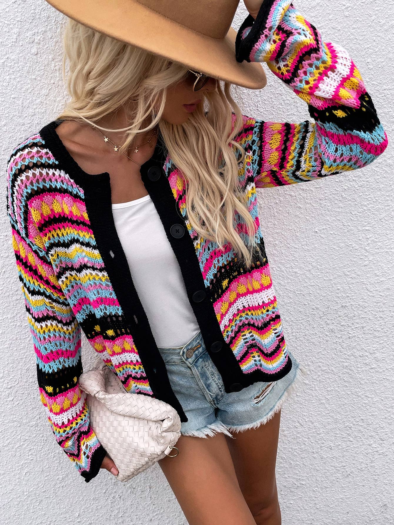 STRIPED SWEATER LOOSE RAINBOW KNITWEAR