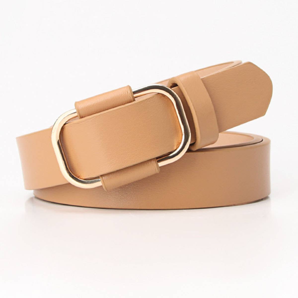 Elegant belt with no holes and free adjustment