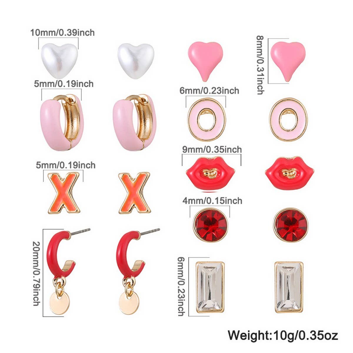 VALENTINE'S DAY FASHION EARRINGS FOR WOMEN PARTY