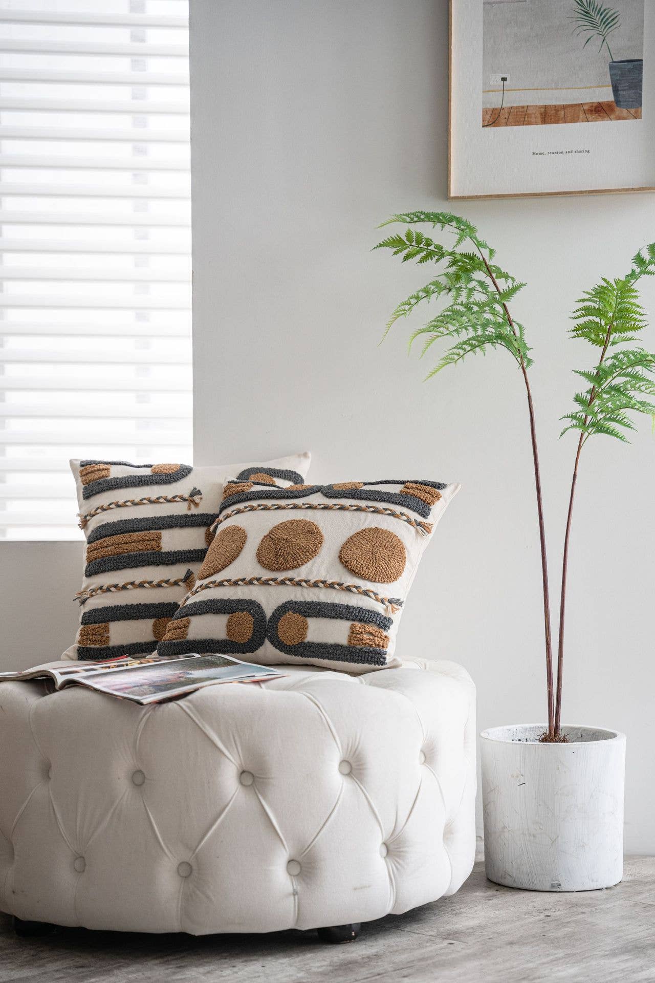 MULTI FLEECE PATTERNED COZY PILLOW COVER