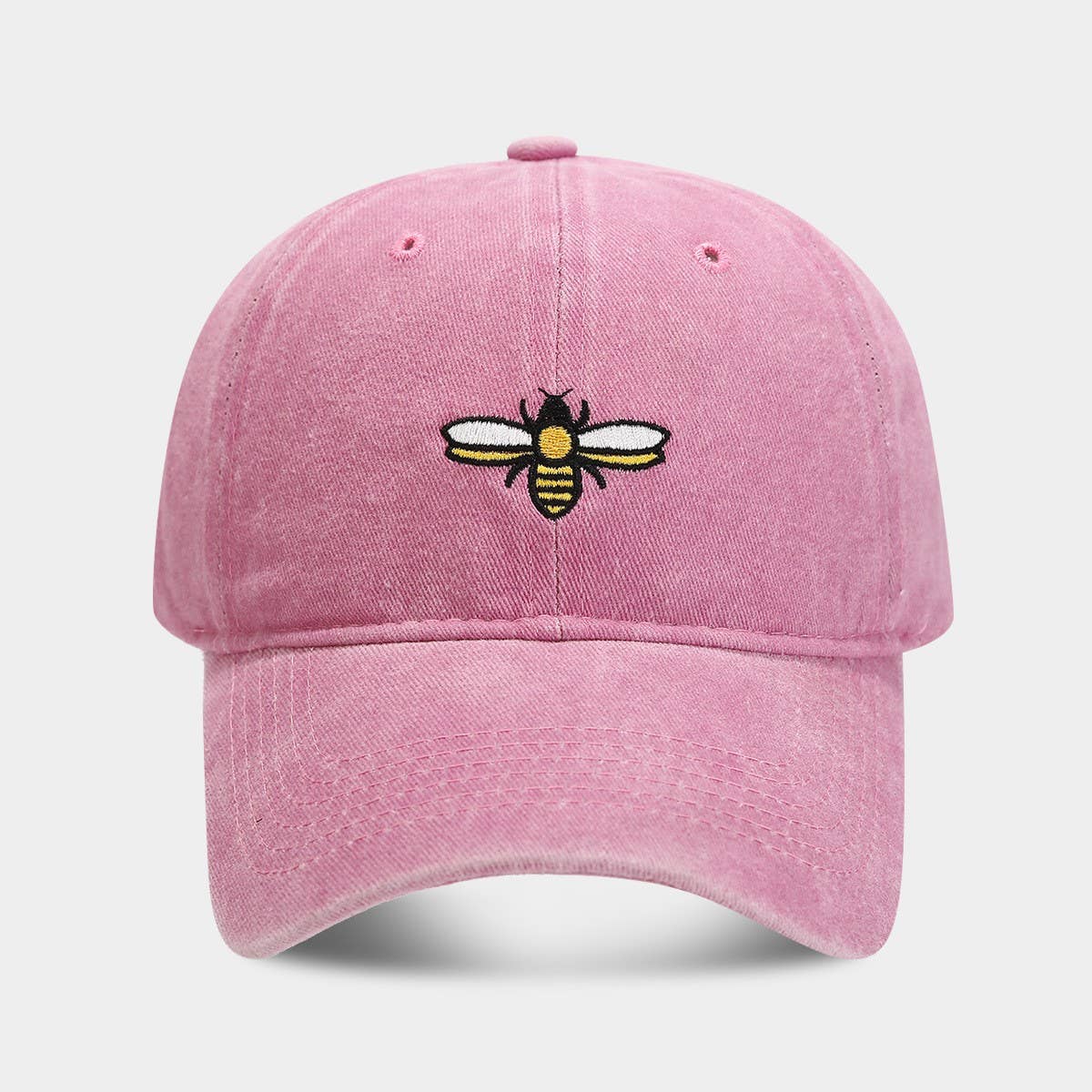 Bee Embroidery Baseball Cap -  Outdoor Sun Hat CWAH2020