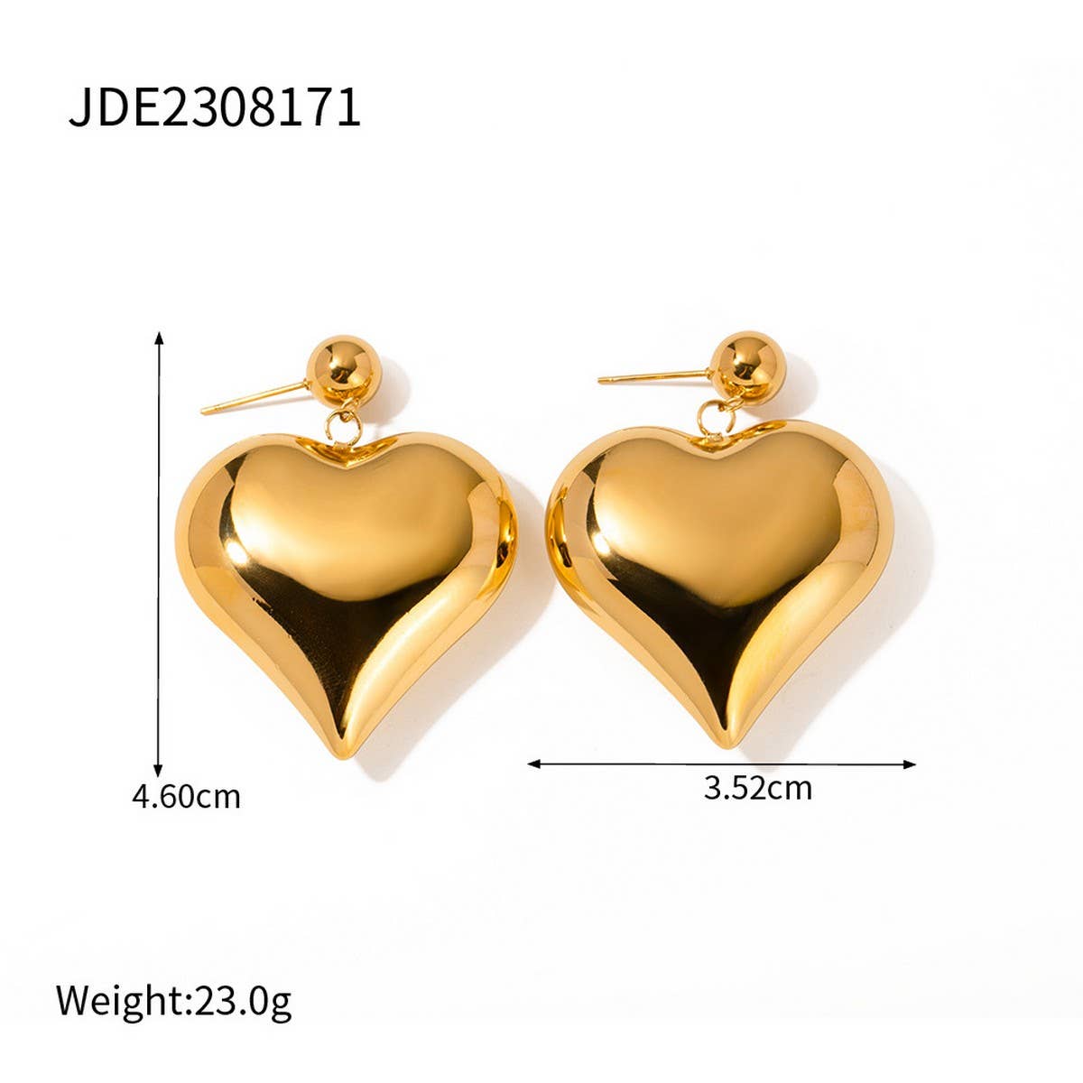 HEART PENDANT HIGH-END TEMPERAMENT EARRINGS