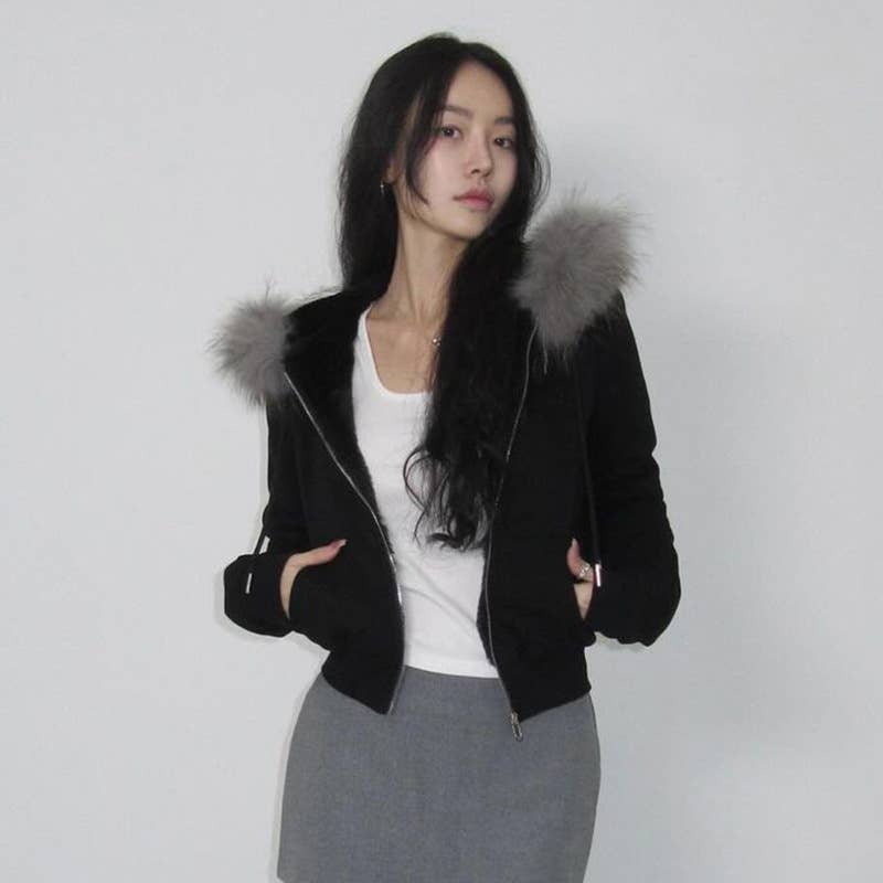 ALL-IN-ONE SLIM-FIT DOUBLE ZIPPER SHORT JACKET