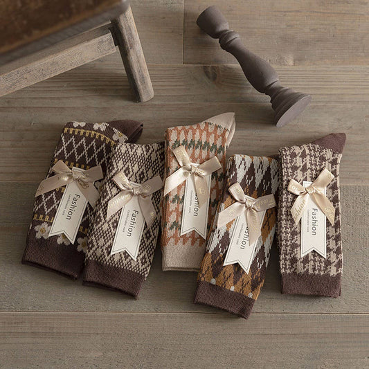 AUTUMN AND WINTER FASHION WARM MID-CALF SOCKS_CWMS1118