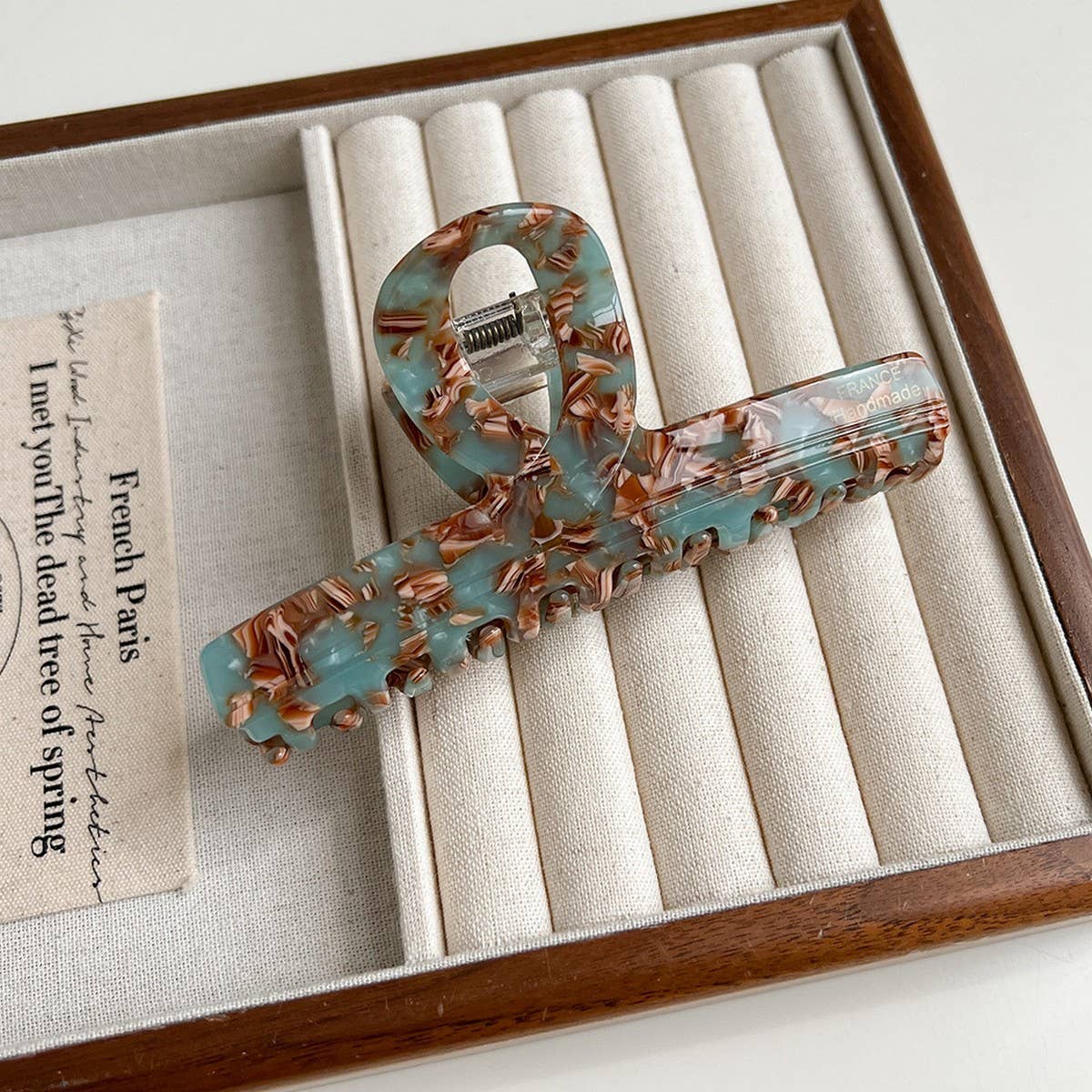 Large Brown Acetate Claw Clip ??Retro Chic Style_CWAHA6003