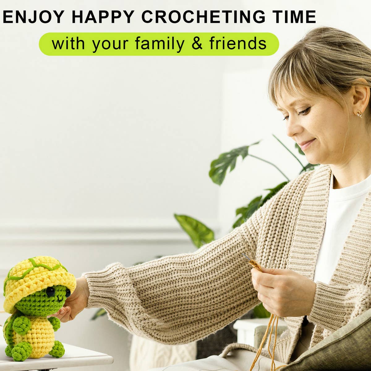 TURTLE HANDMADE DIY WOVEN PLUSH MATERIAL PACKAGE