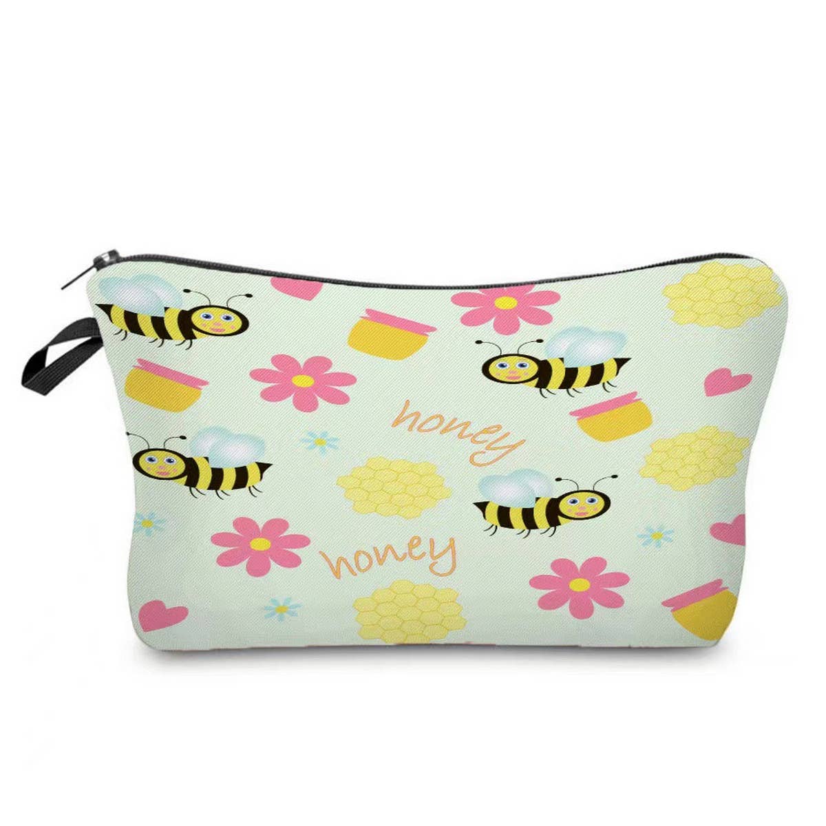 CUTE HARD-WORKING BEE PRINTED COSMETIC BAG_CWAB2269