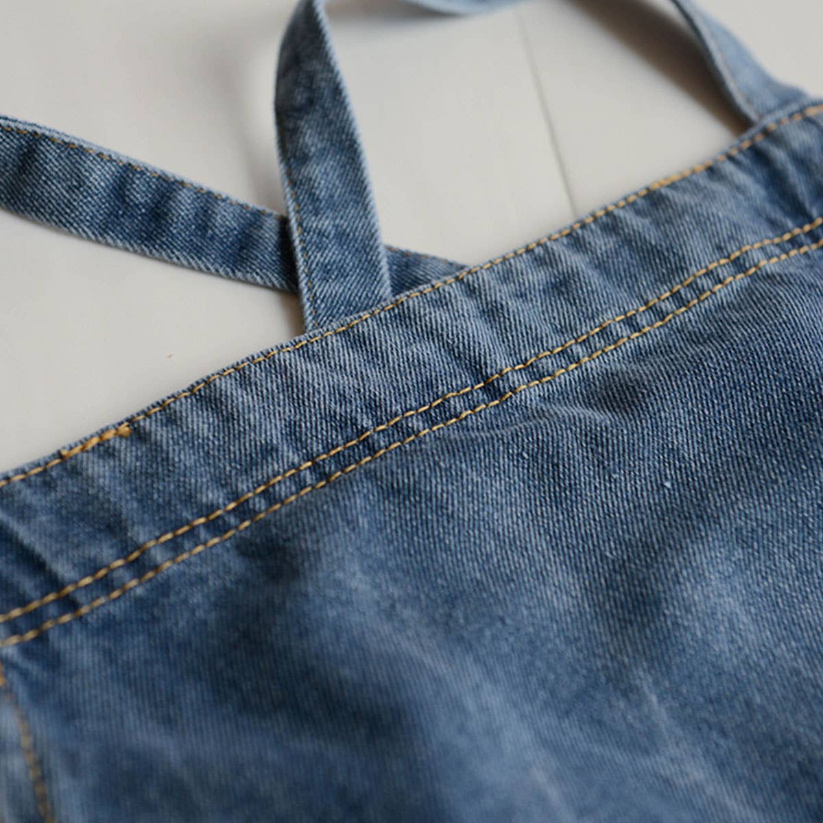 Cotton canvas denim Aprons with pockets vintage