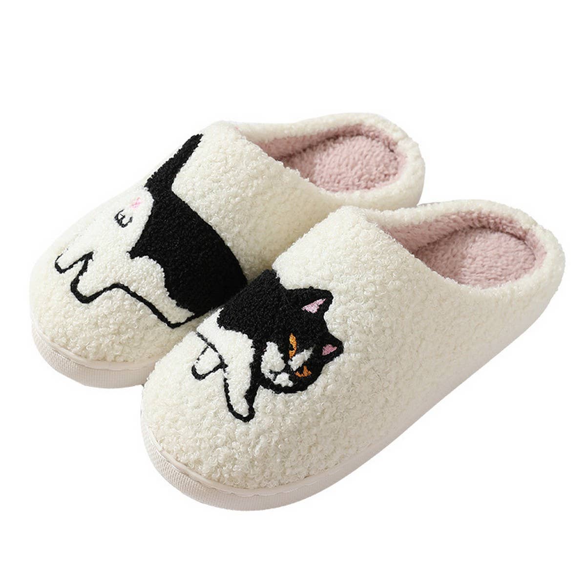 CUTE CARTOON KITTEN WINTER WARM COTTON SLIPPERS