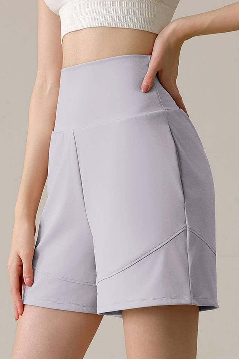 CWBSP0223_HIGH WAISTED YOGA CASUAL SPORTS SHORTS