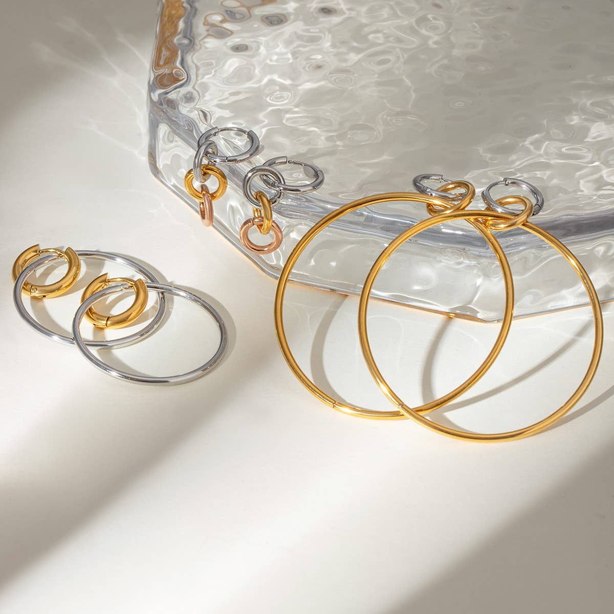 STAINLESS STEEL COLLAR HIGH-END EARRINGS_CWASC1687