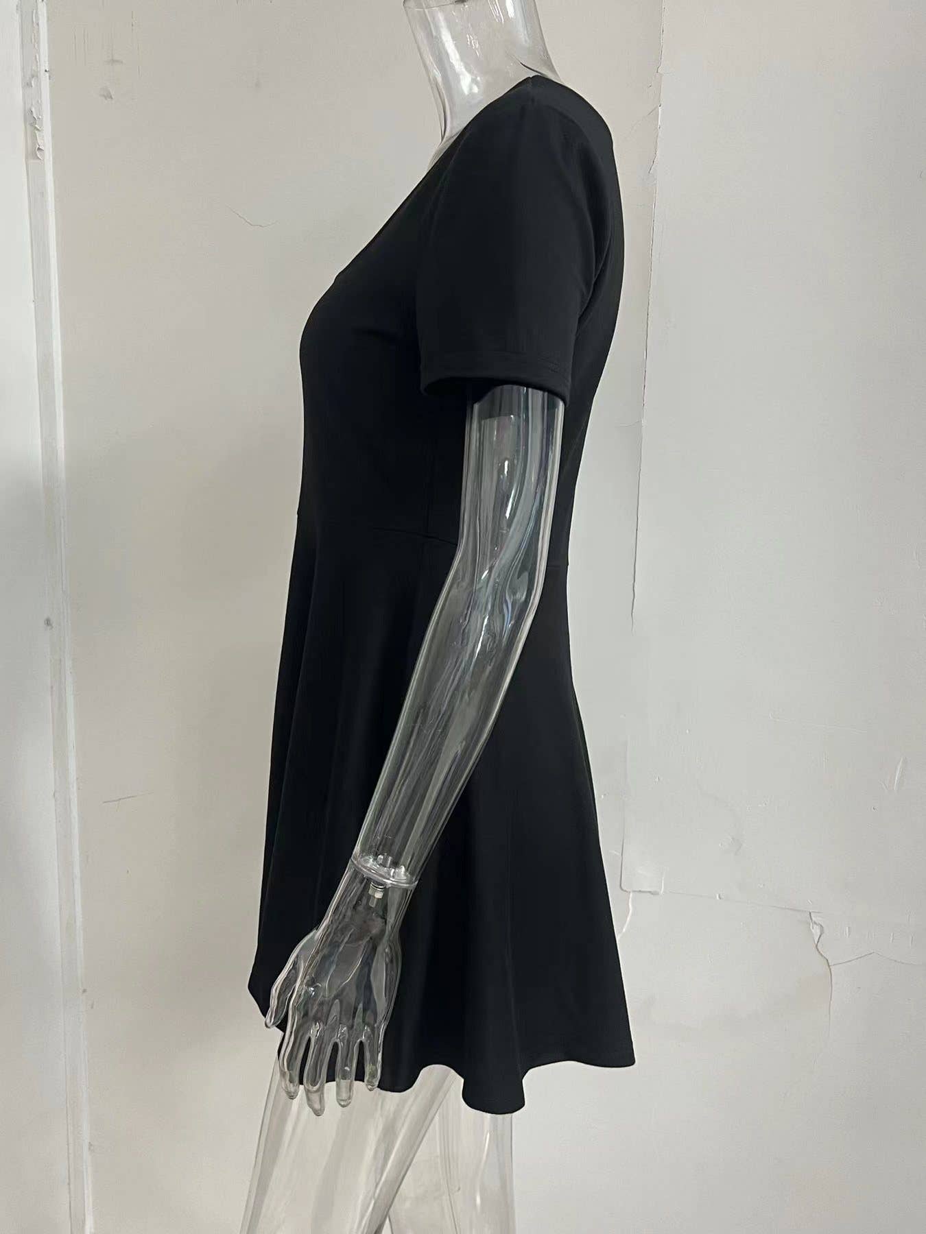 Waist-cinching dress and anti-glare shorts set