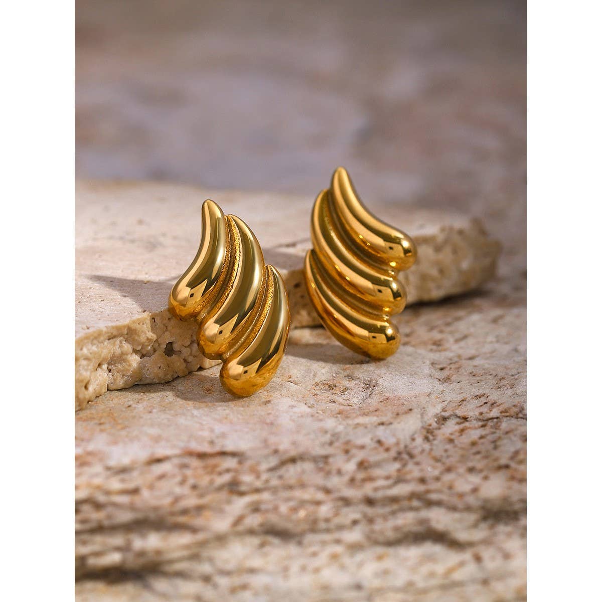 SIMPLE DOUBLE-LAYER GLOSSY WATER DROP EARRINGS_CWAJE1783