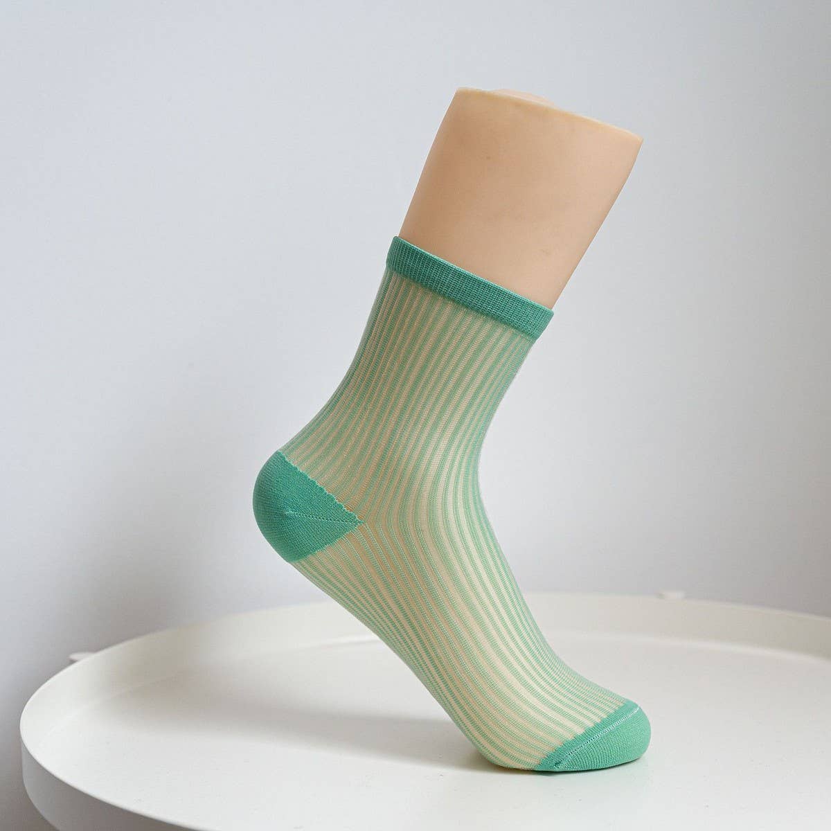 STRIPE MESH SOCKS FOR WOMEN MID TUBE TIDE SOCKS_CWMS054