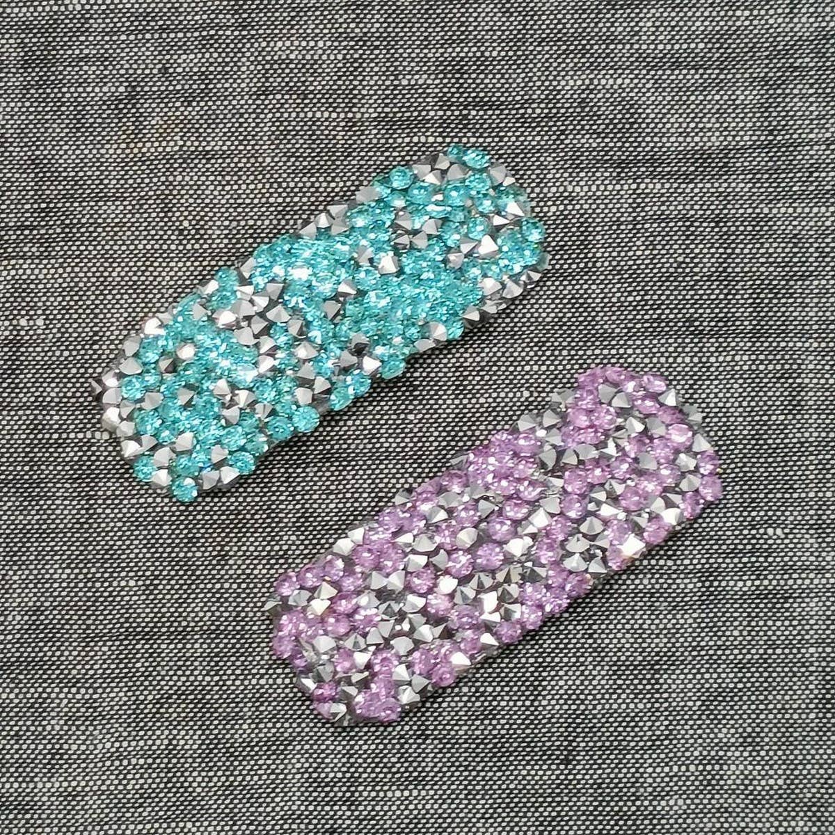 Fresh Sweet Silver Full Rhinestone Side Clip