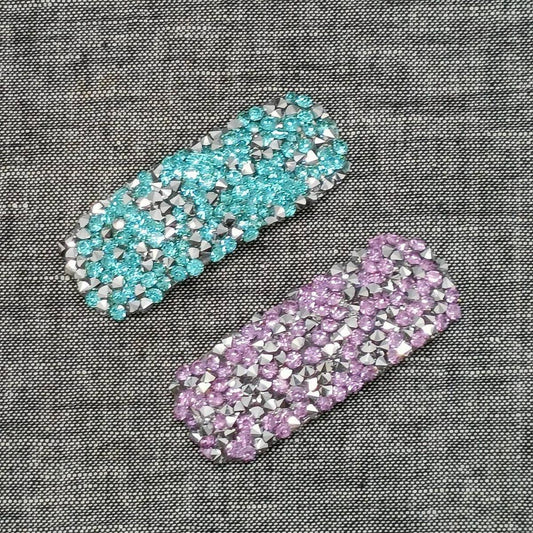 Fresh Sweet Silver Full Rhinestone Side Clip