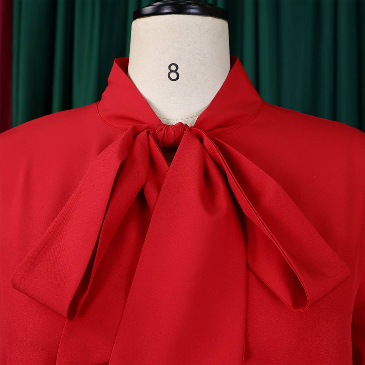 LOOSE CASUAL PLUS SIZE LOTUS LEAF SLEEVE TIE DRESS