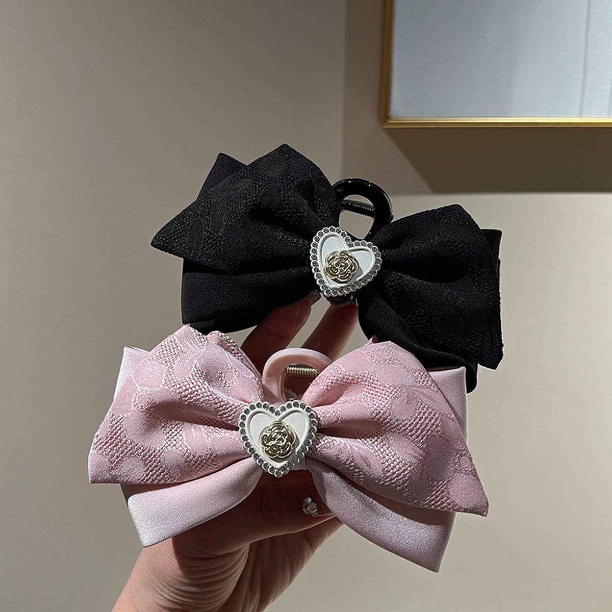 SPRING AND SUMMER HIGH-END LOVE BOW HAIRPINS_CWAHA1201