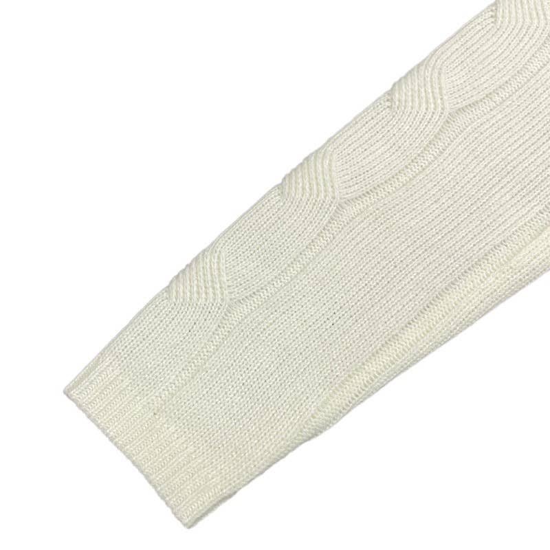 Knitted crop top sweater high waist skirt set