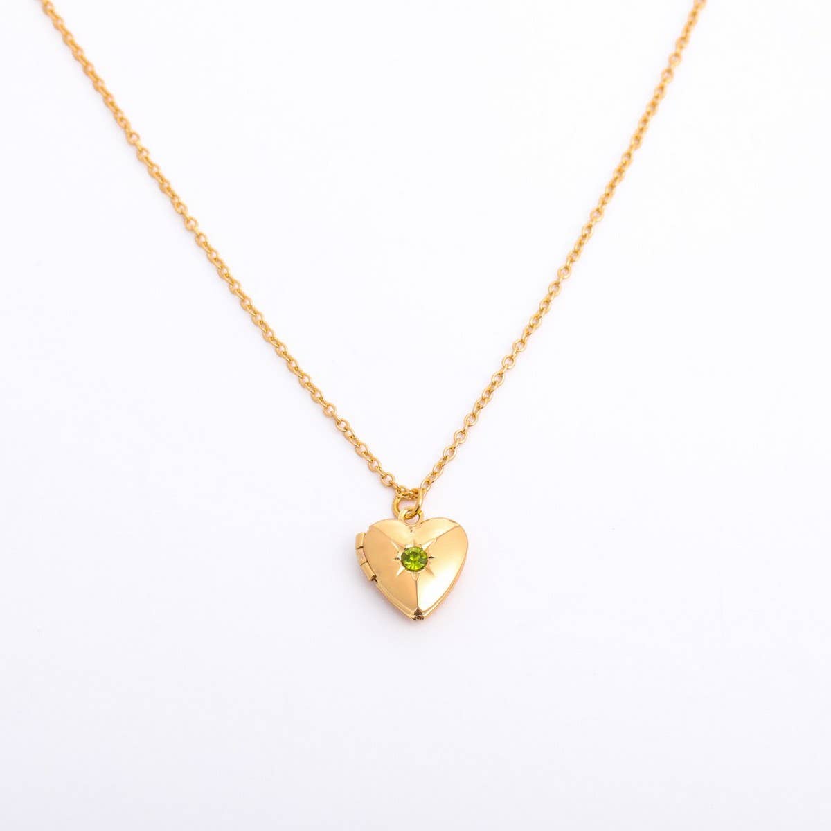 NEW DECEMBER BIRTHSTONE HEART NECKLACE