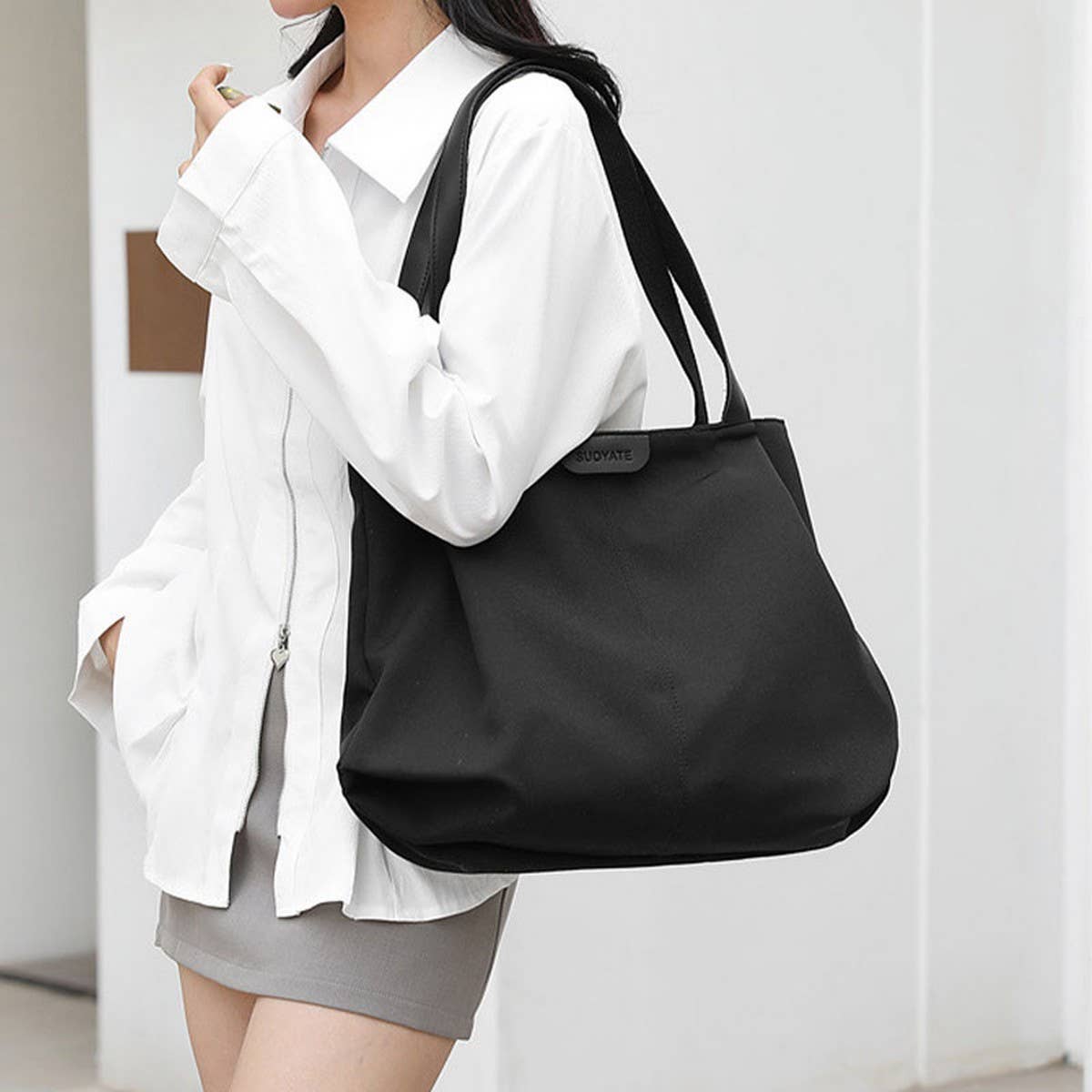 SIMPLE HANDBAG LARGE CAPACITY NYLON SHOULDER BAG_CWASC1766