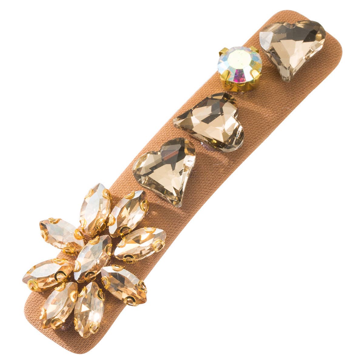 FASHIONABLE AND FRESH HEART DIAMOND SIDE HAIRPIN_CWAHA1768