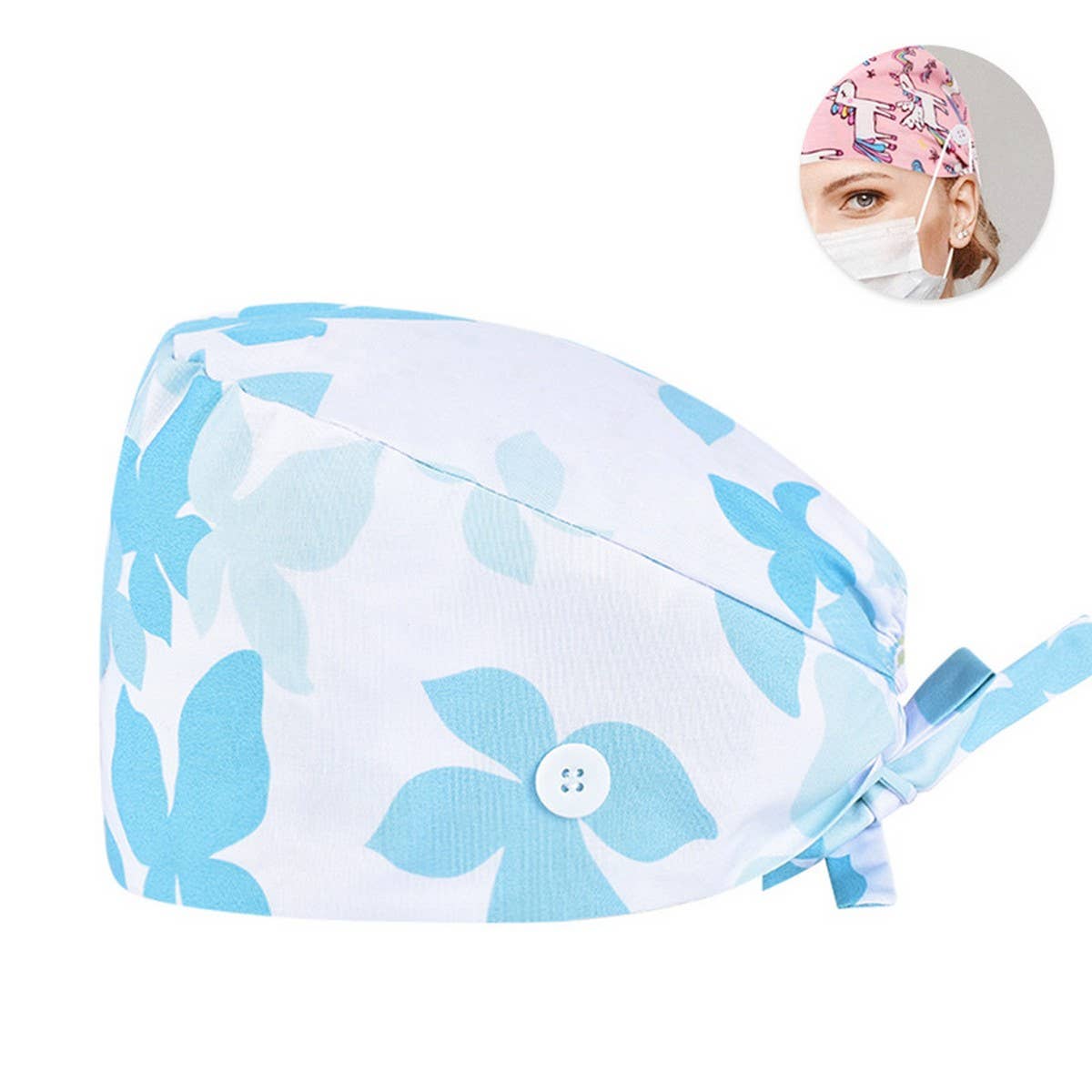SCRUB CAP PRINTED SURGICAL CAP WORK CAP_CWAH3383